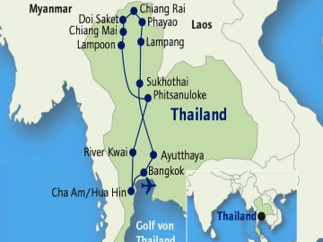 Thailand Rundreise: Norden & Sden