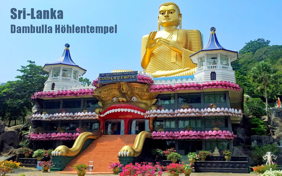 Sri-Lanka Rundreise mit Dambulla Buddha Höhlentempel