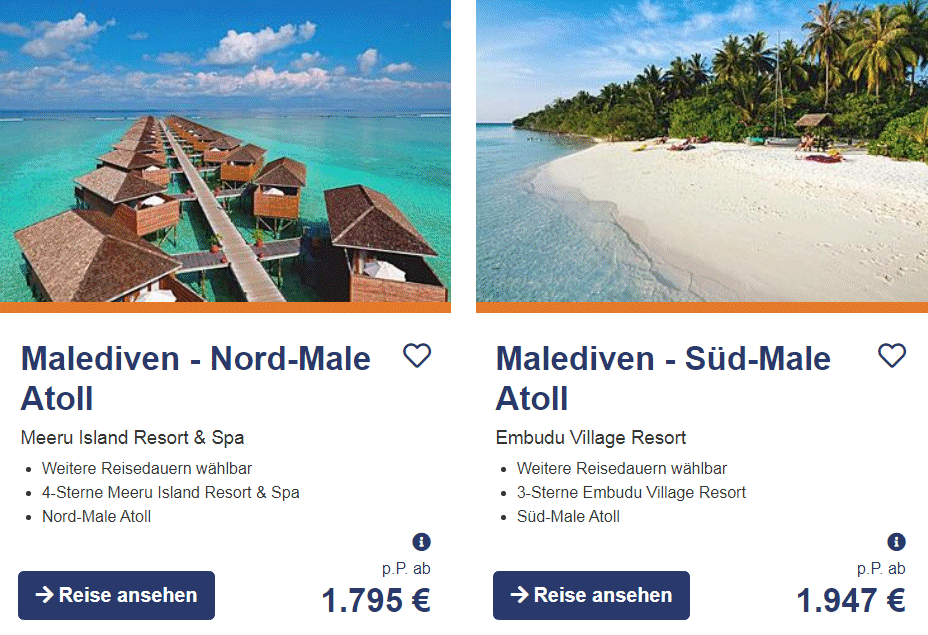 Malediven Top Reiseangbote-1 (Nord-Male Atoll)