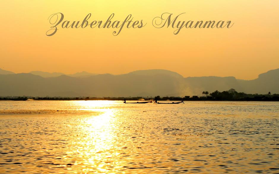 Sonnenuntergang am Inle See in Nyaungshwe