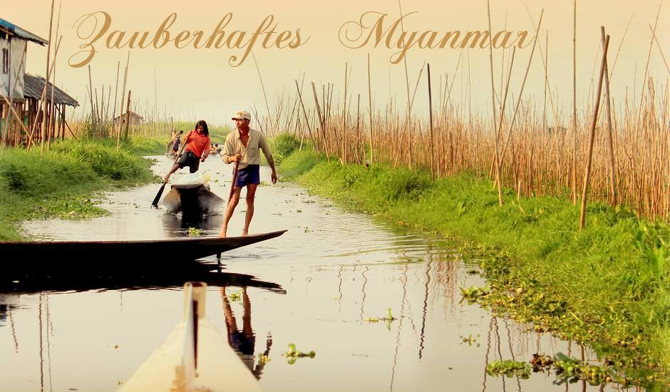 Foto: Einbein-Ruderer auf dem Inle See