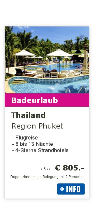 Thailand Rundreise 3  (Phuket Inselhüpfen ) 