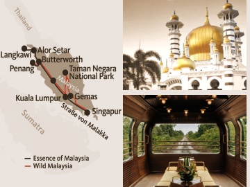 Zugreise Singapore-Kuala-Lumpur buchen